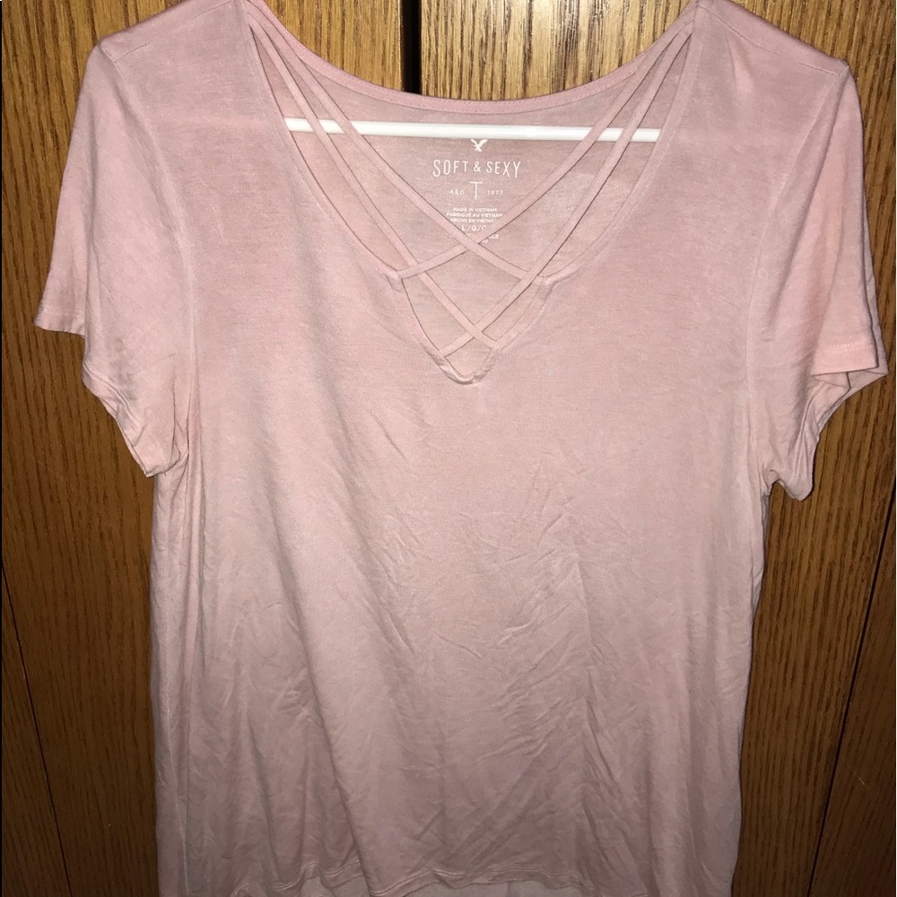 American eagle cross cross tee